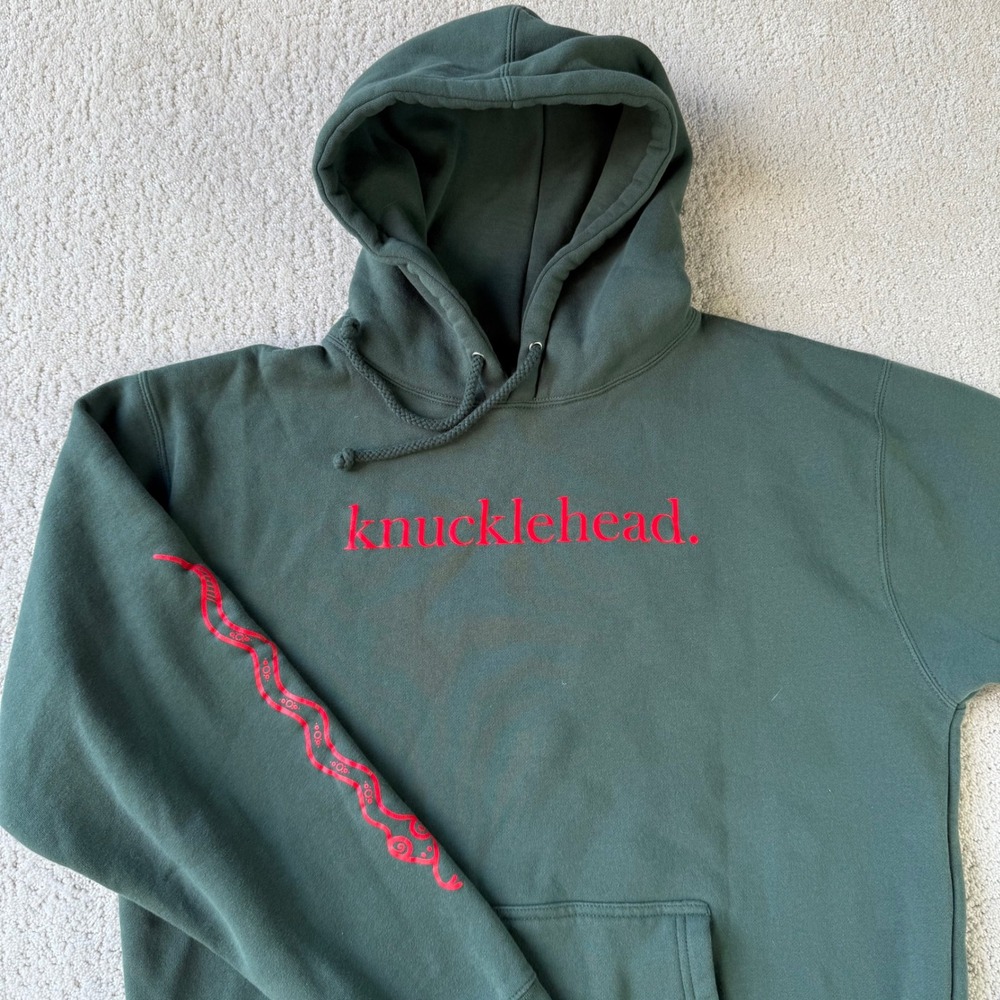 Knucklehead Spellout  Hoodie Independent Trading Co‎ size Medium M